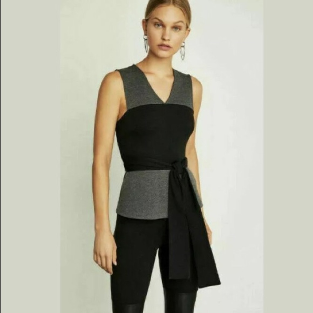 BCBG Waist-Tie Shirt